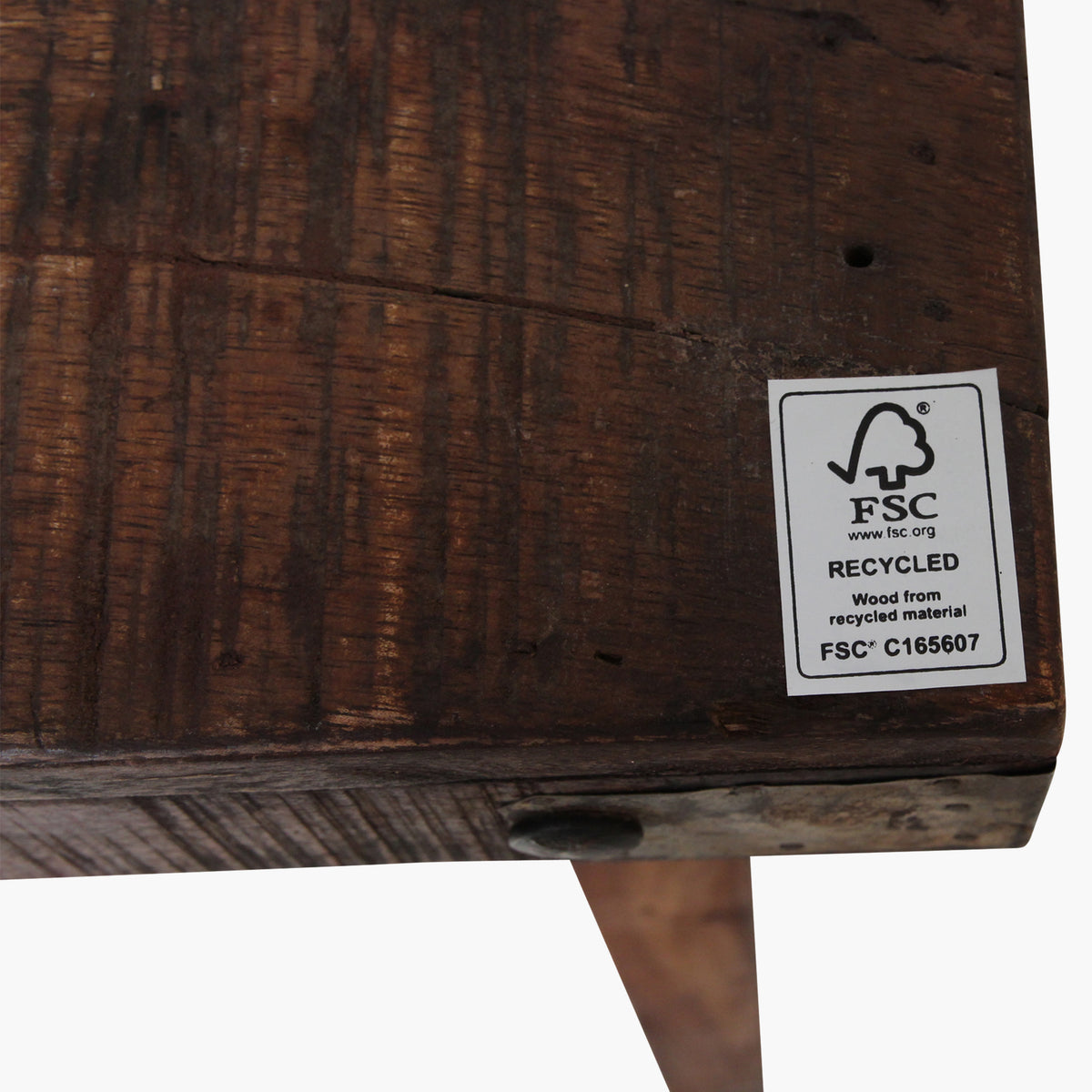 Foldable Vintage Dining Table - Reclaimed Wood - 165x75x76 cm
