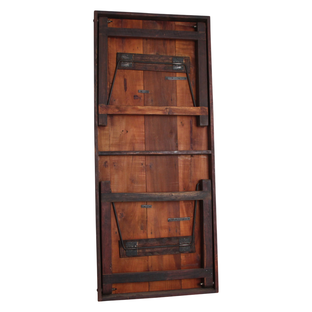 Foldable Vintage Dining Table XL - Recycled Wood - 190x80x76 cm
