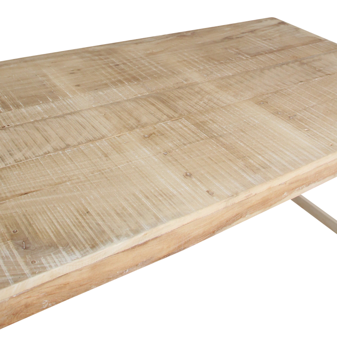 Limewash opklapbare eettafel - 165x75x76 cm