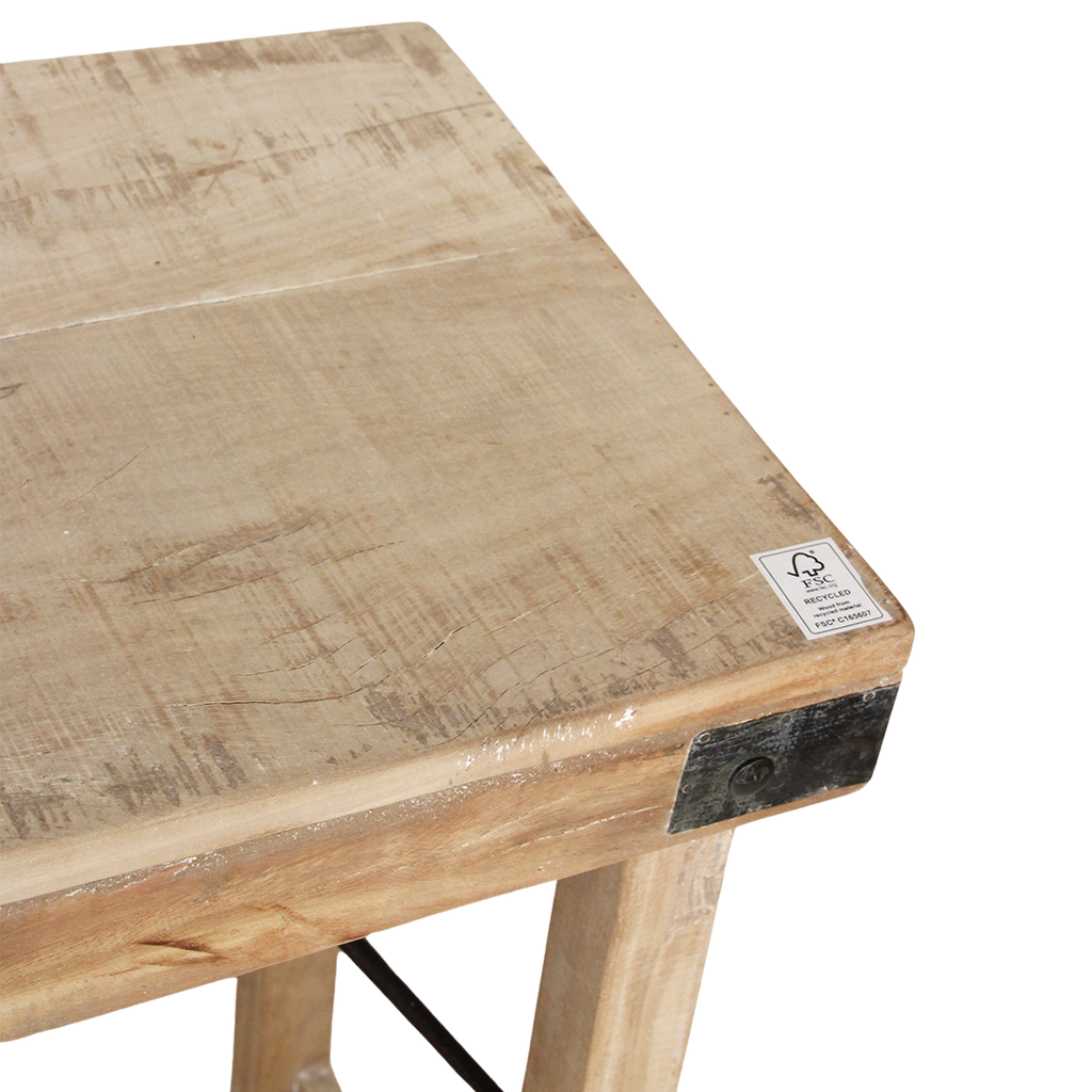 Limewash opklapbare wandtafel/console tafel - 170x40x76 cm