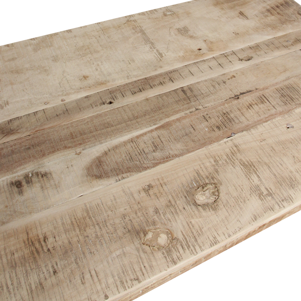 Limewash foldable coffee table - 120x75x45 cm
