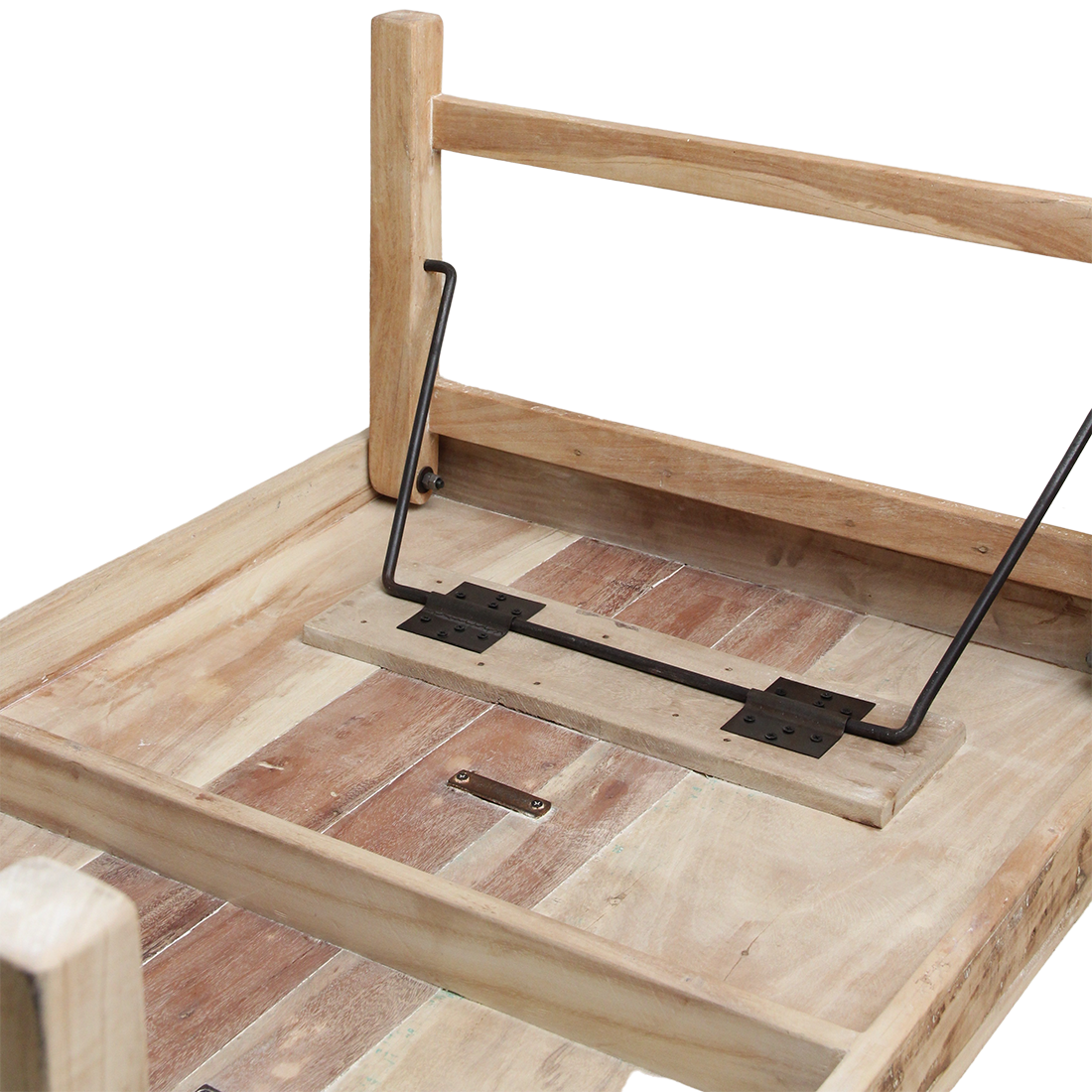 Limewash foldable coffee table - 120x75x45 cm