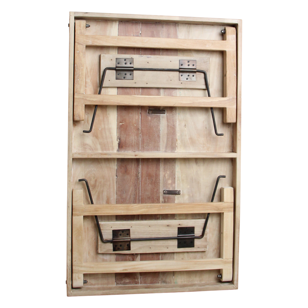 Limewash foldable coffee table - 120x75x45 cm