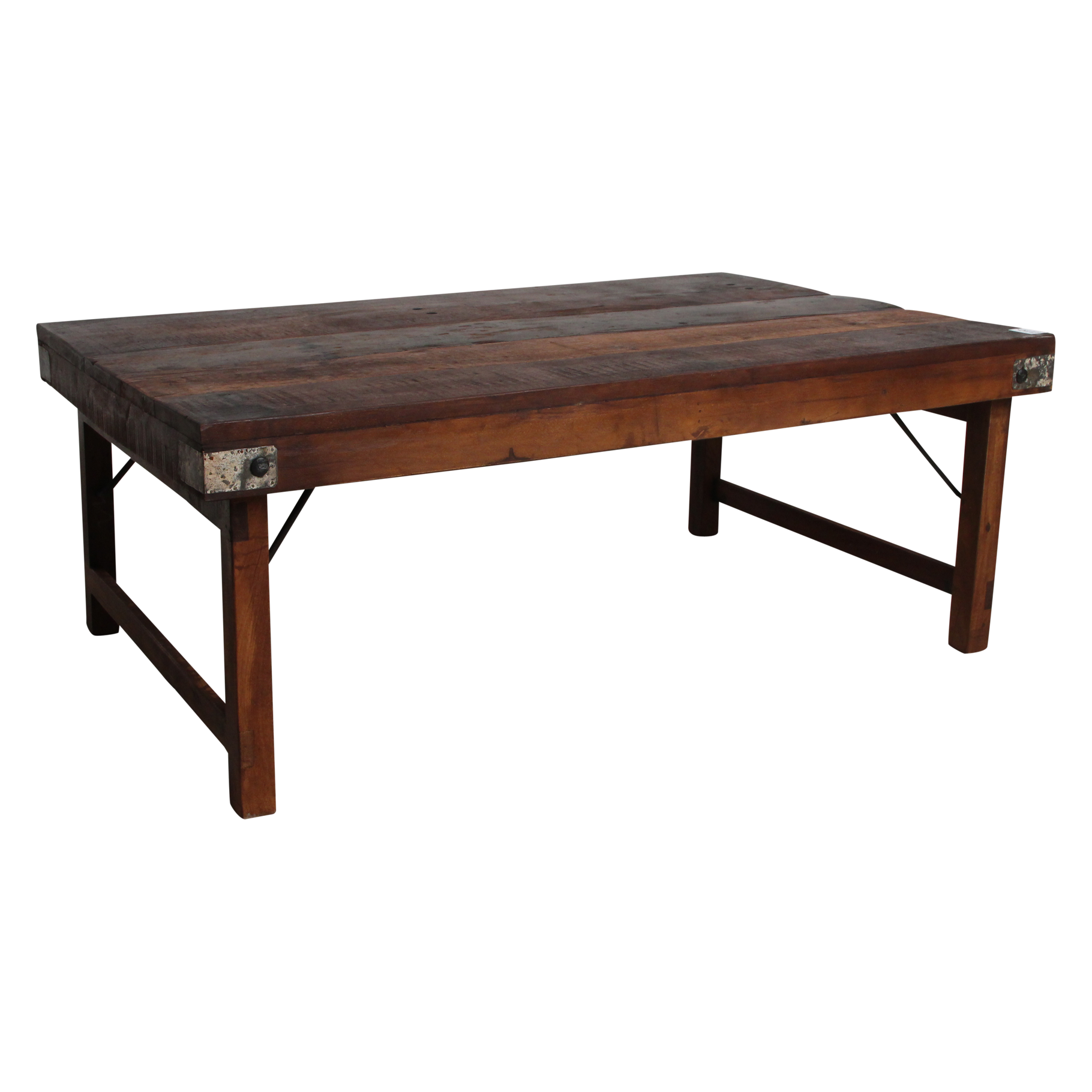 Bruine inklapbare salontafel - 120x75x45 cm