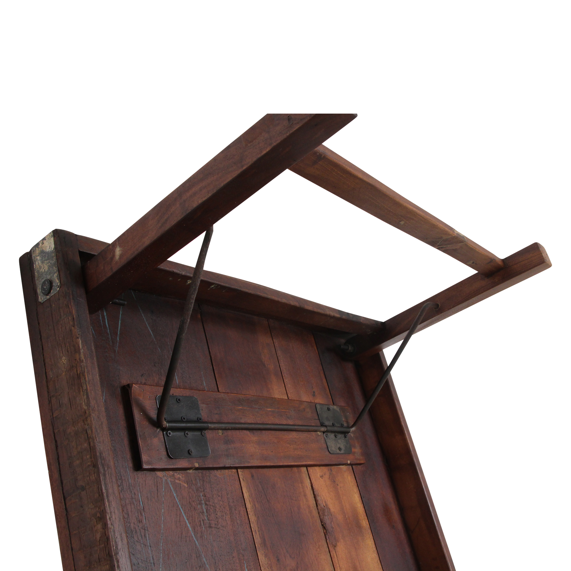 Bruine inklapbare salontafel - 120x75x45 cm