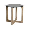 Marble side table round - green