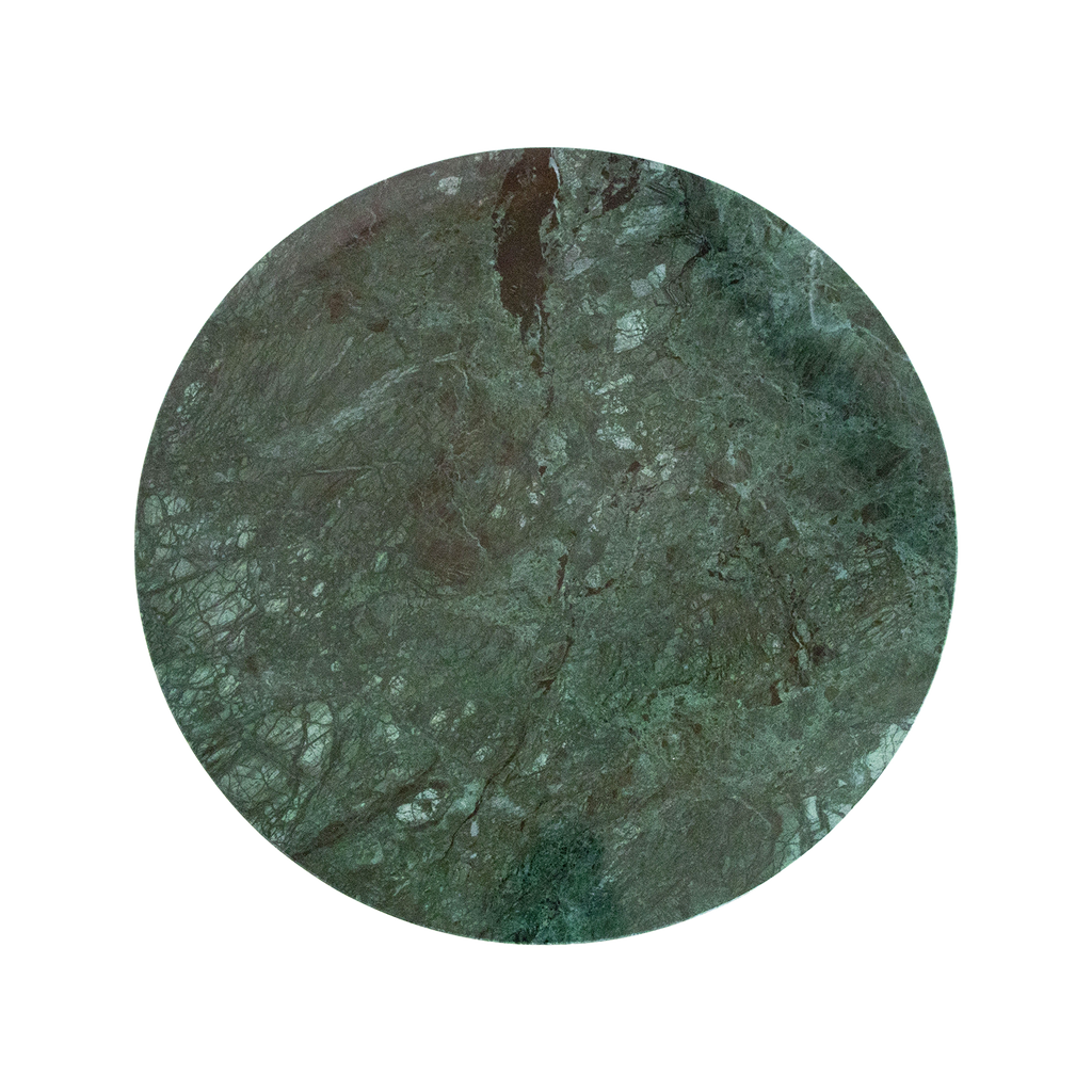 Marble side table round - green