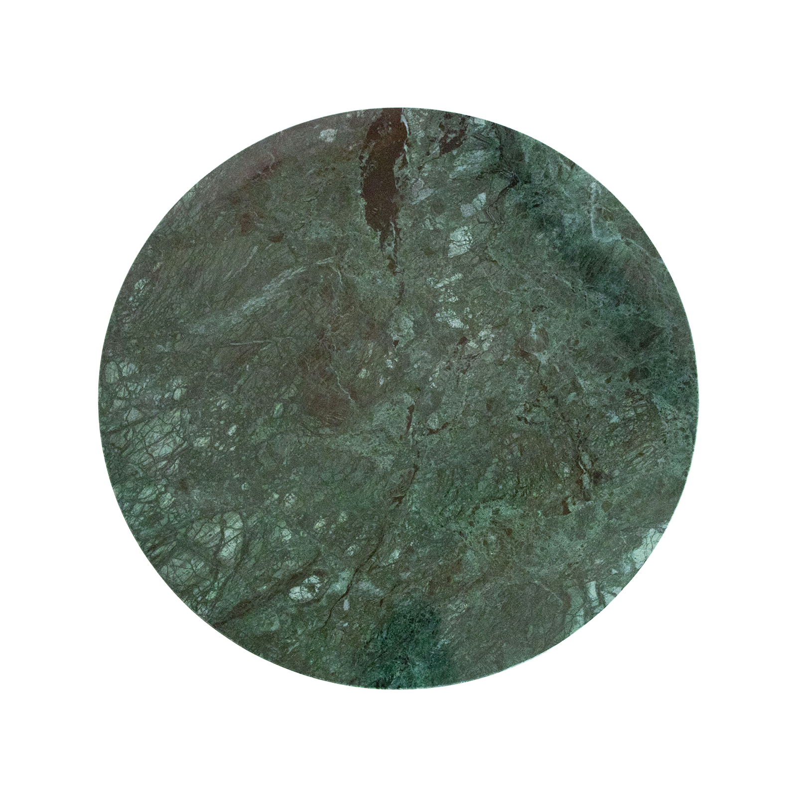 Marble side table round - green