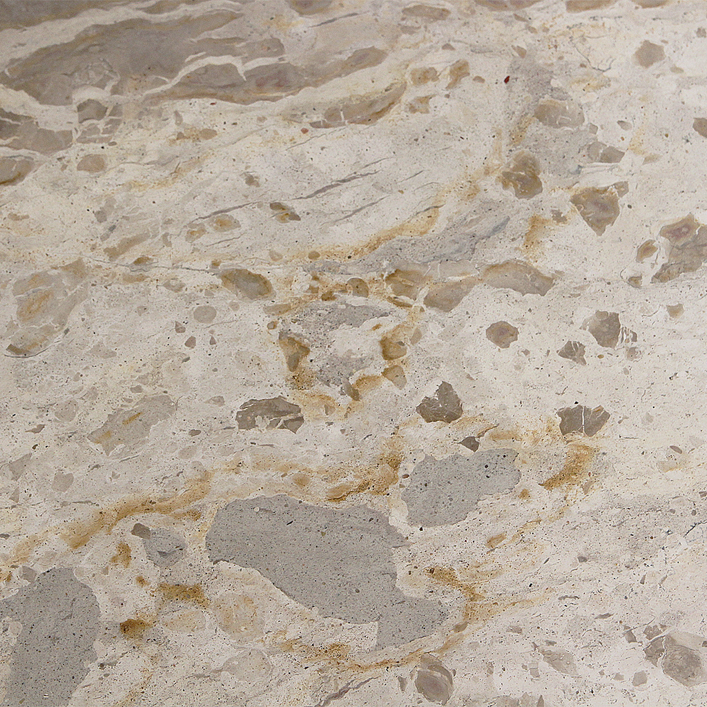 Marble Side Table Cream - 50x50x50 cm