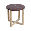 Marmeren bijzettafel Cherry - 50x50x50 cm