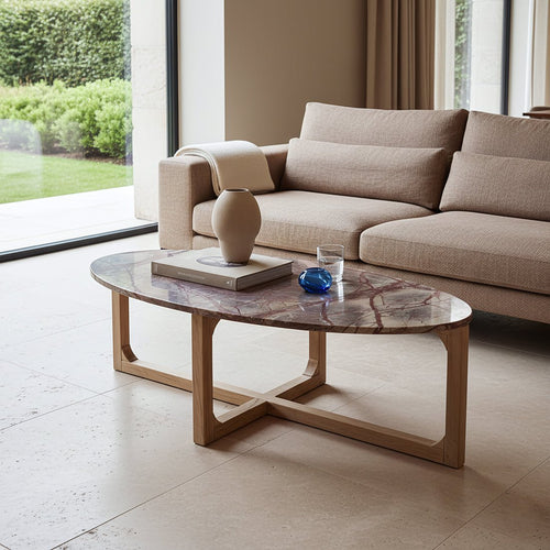 Marmeren salontafel Bizar - 120x60x38 cm - Noël Home