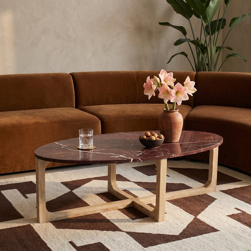 Marmeren salontafel Cherry - 120x60x38 cm - Noël Home