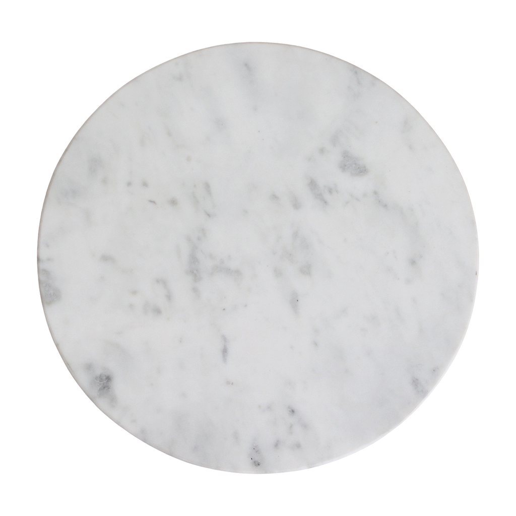 Sarawak marble side table - white