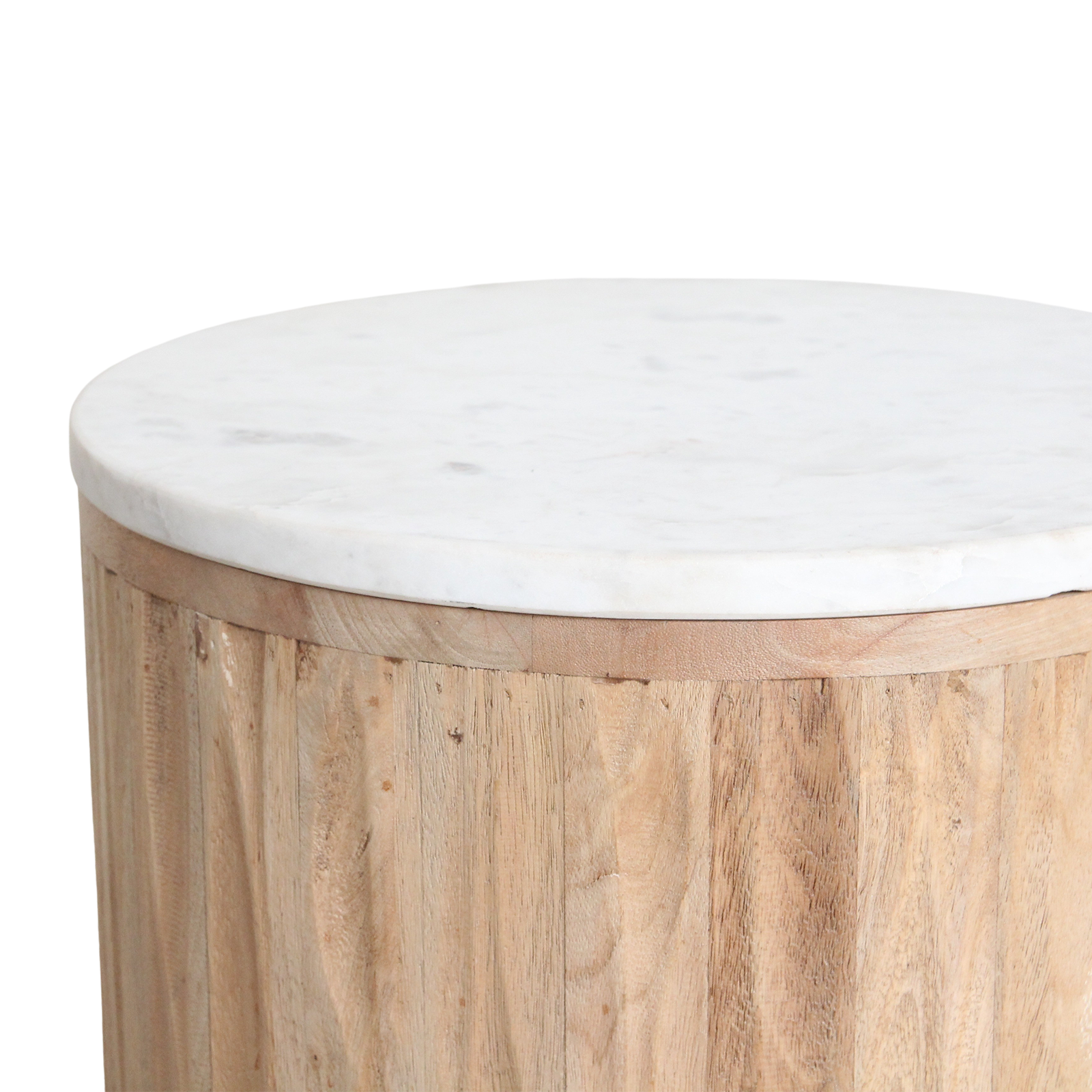 Malakka marmeren bijzettafel - wit