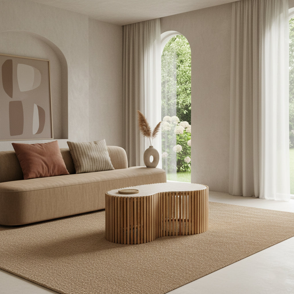 Infinity marmeren salontafel Pool - 93x54x35 cm