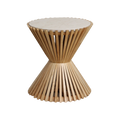 Infinity marmeren bijzettafel Hourglass