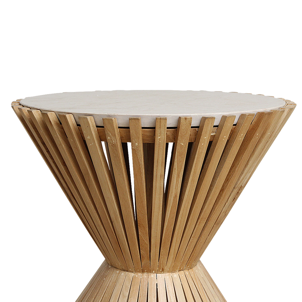 Infinity marmeren bijzettafel Hourglass