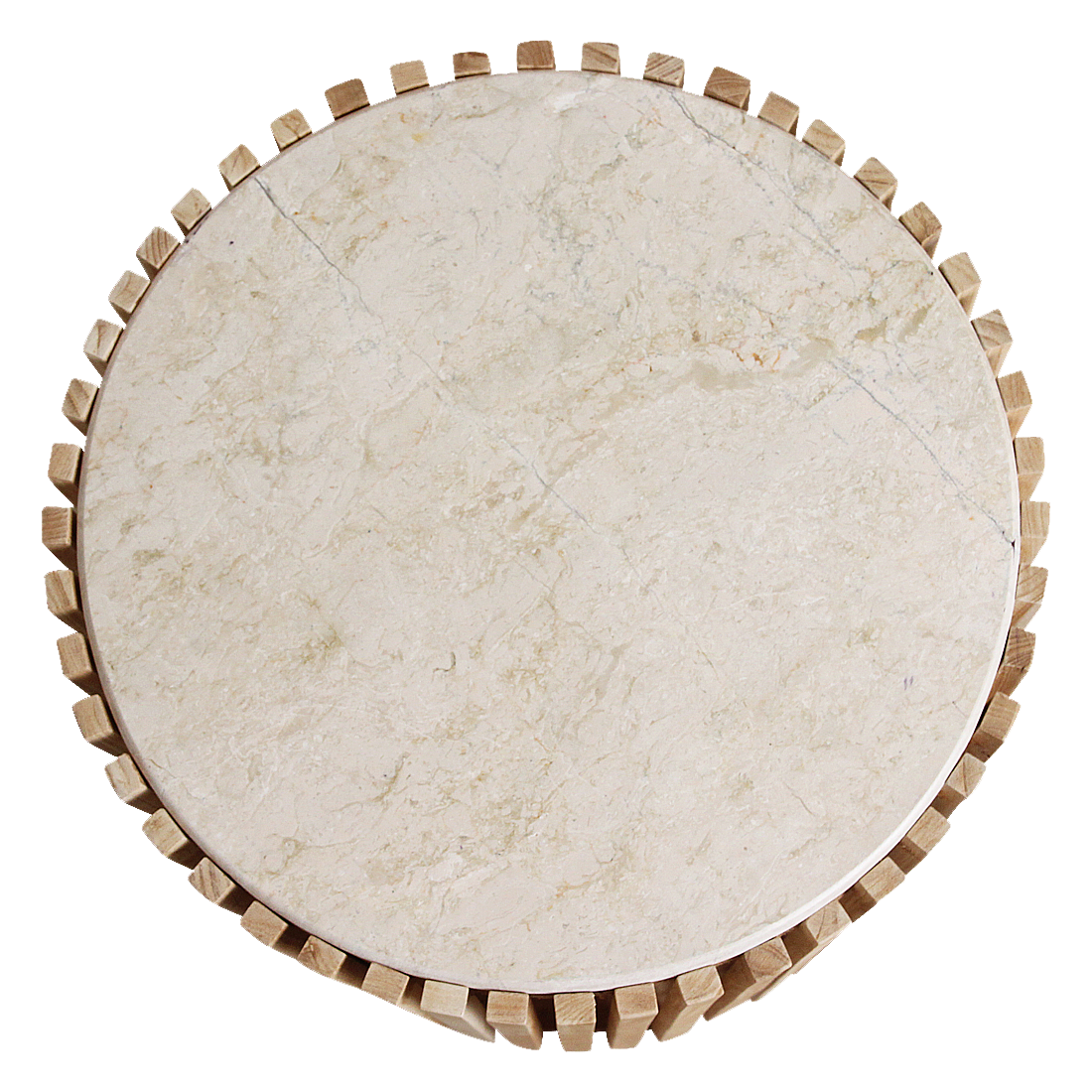 Infinity round marble side table