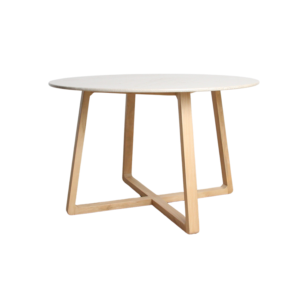 Infinity round marble dining table - Ø 120 cm