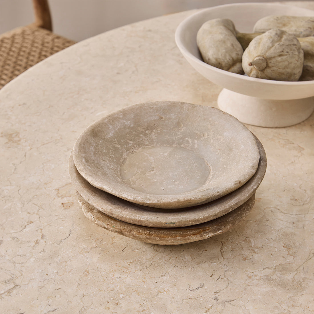 Infinity round marble dining table - Ø 120 cm