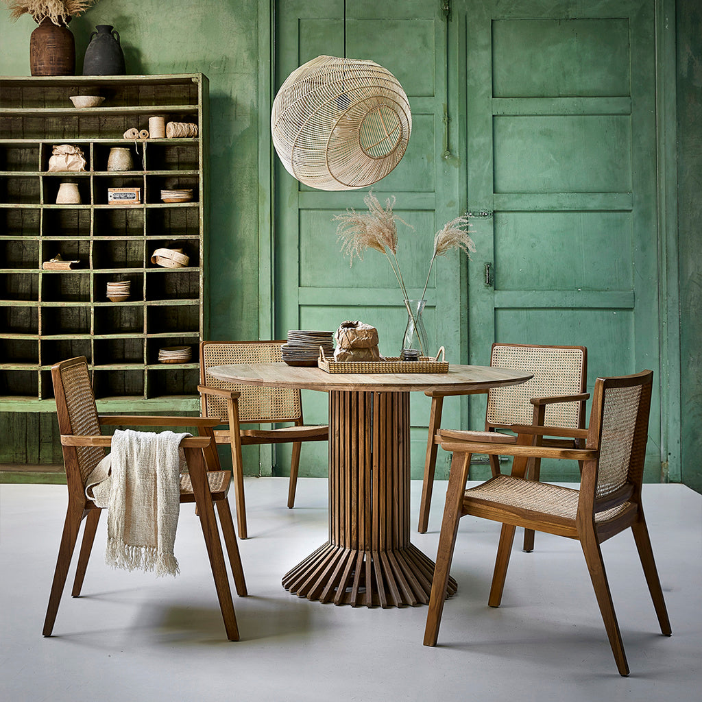 Eiffel Teak Round Dining Table - Ø 140 cm