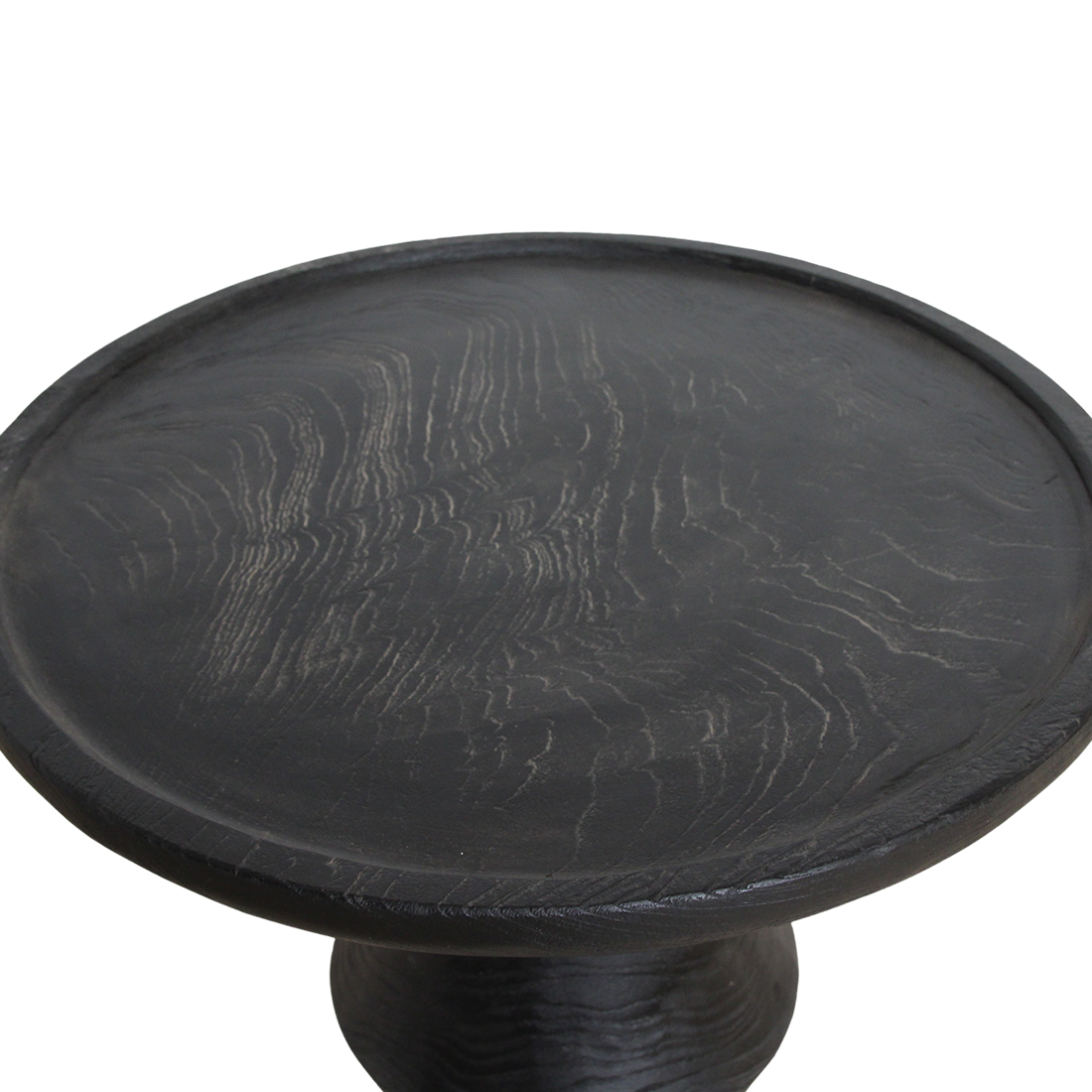 Nero teakhouten bijzettafel Twilight - zwart