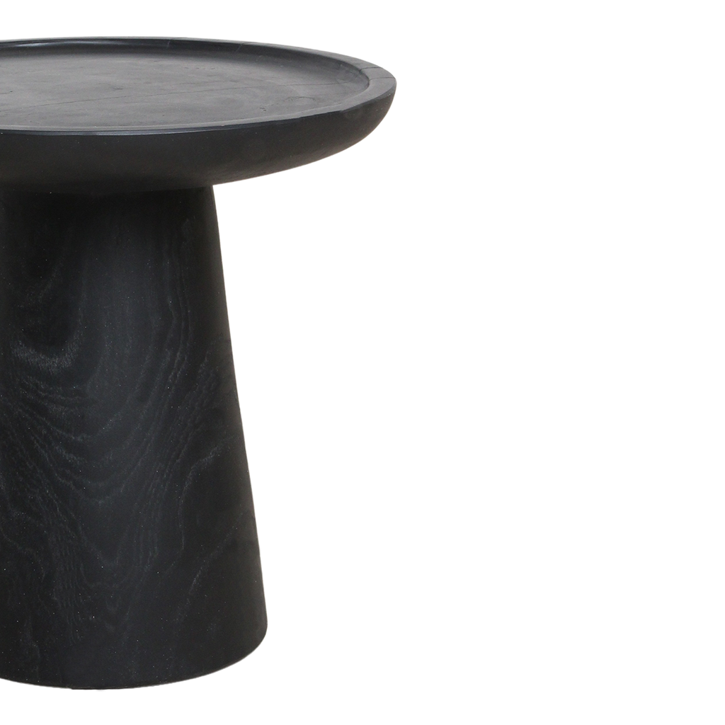 Nero teakhouten bijzettafel  Dusk - zwart