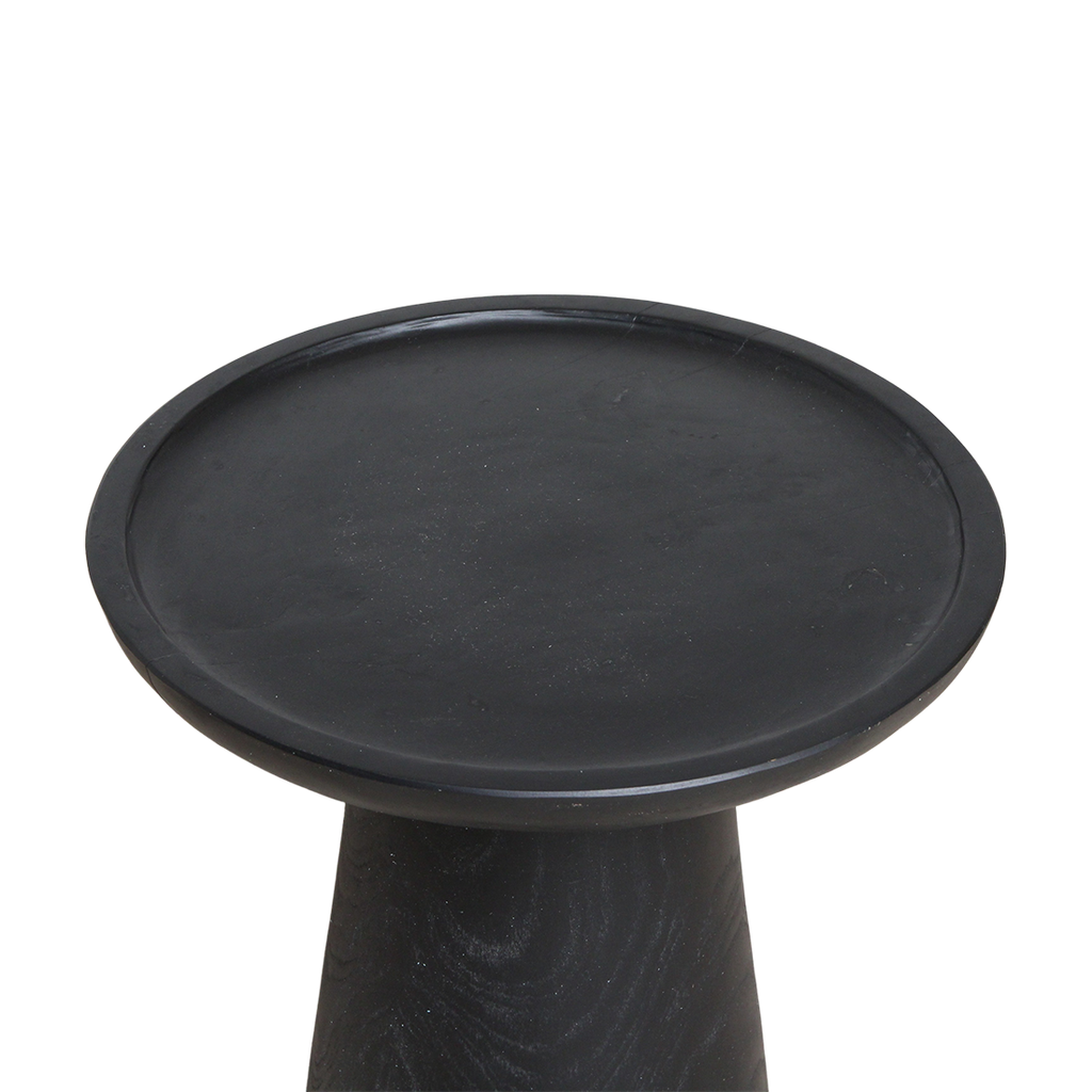 Nero Teak Side Table Dusk - black