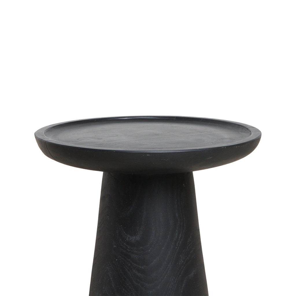 Nero teakhouten bijzettafel  Dusk - zwart