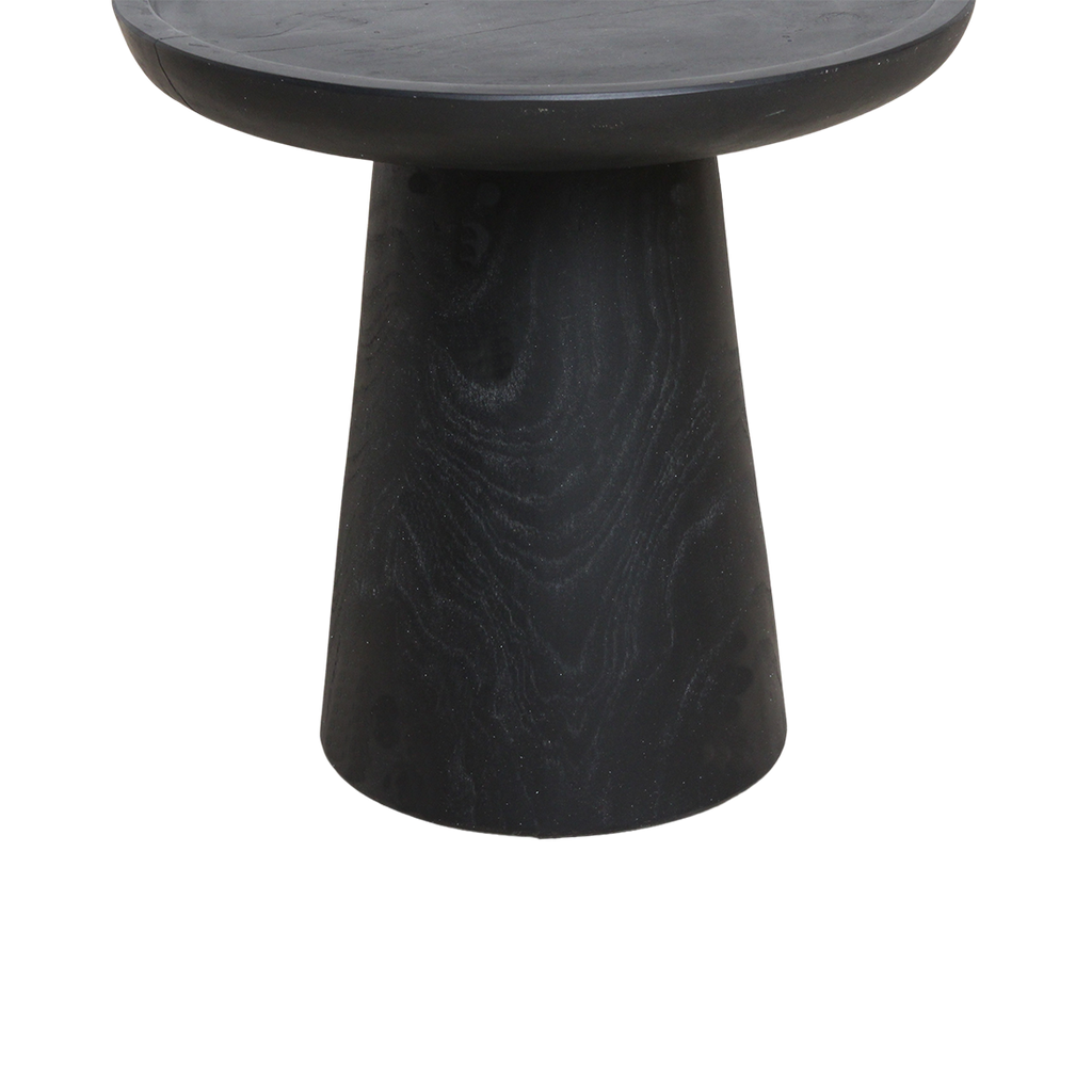 Nero Teak Side Table Dusk - black