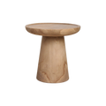 Nero Teak Side Table Ray - Natural Teak