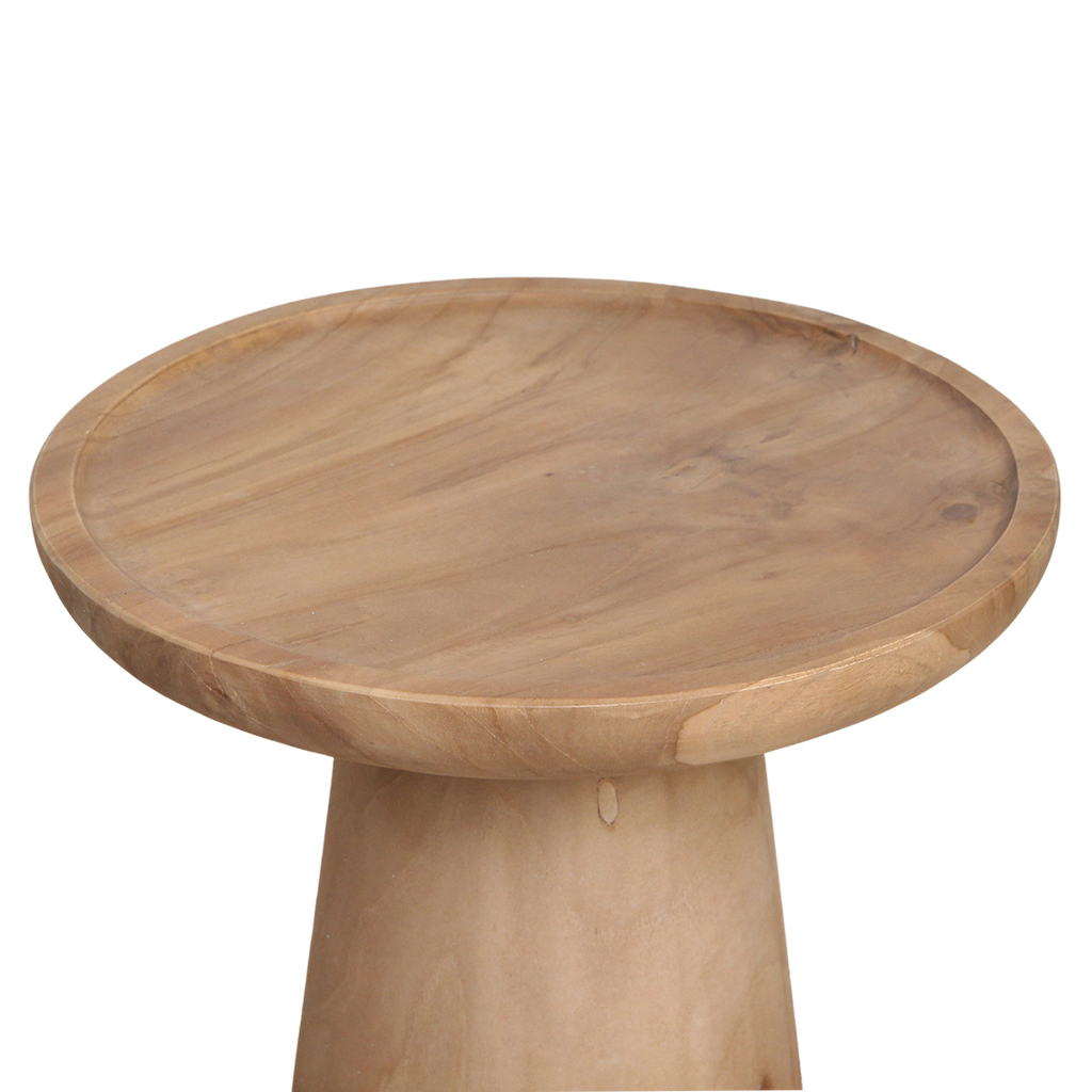Nero Teak Side Table Ray - Natural Teak