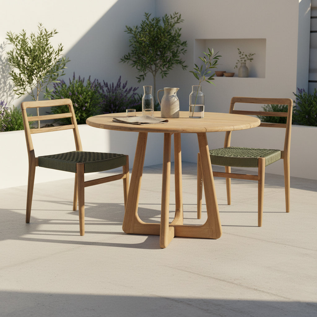 Verano teakhouten ronde tuintafel - Ø100 cm