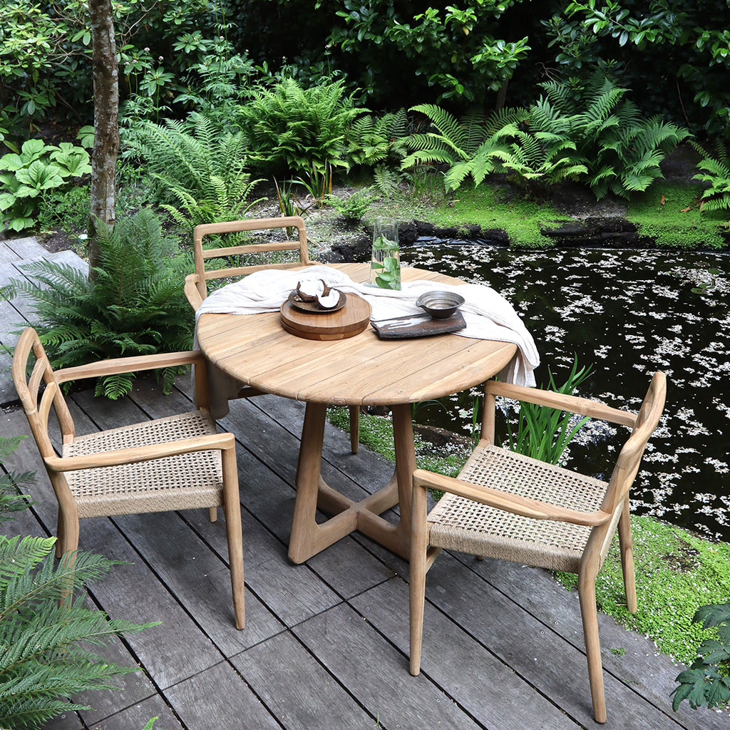 Verano teakhouten ronde tuintafel - Ø100 cm