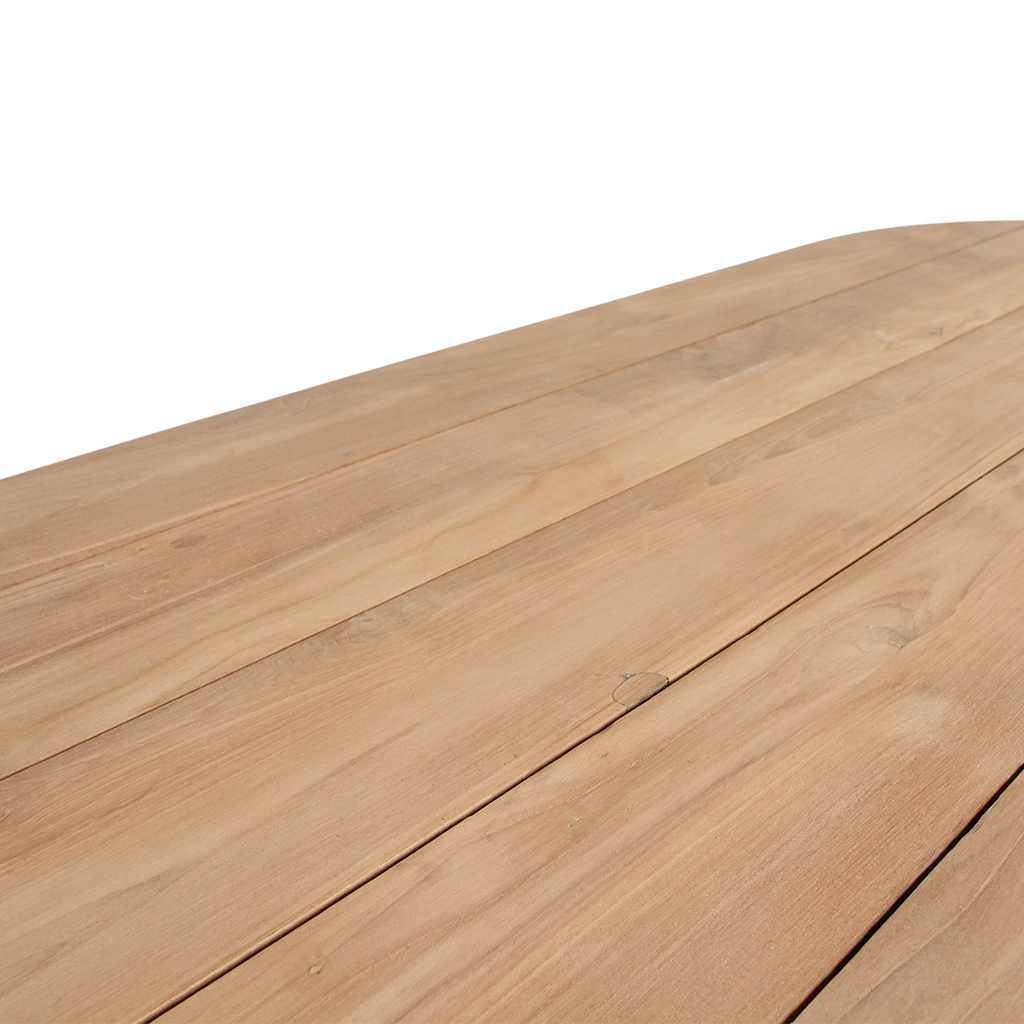Verano teakhouten ovale tuintafel - 200 cm